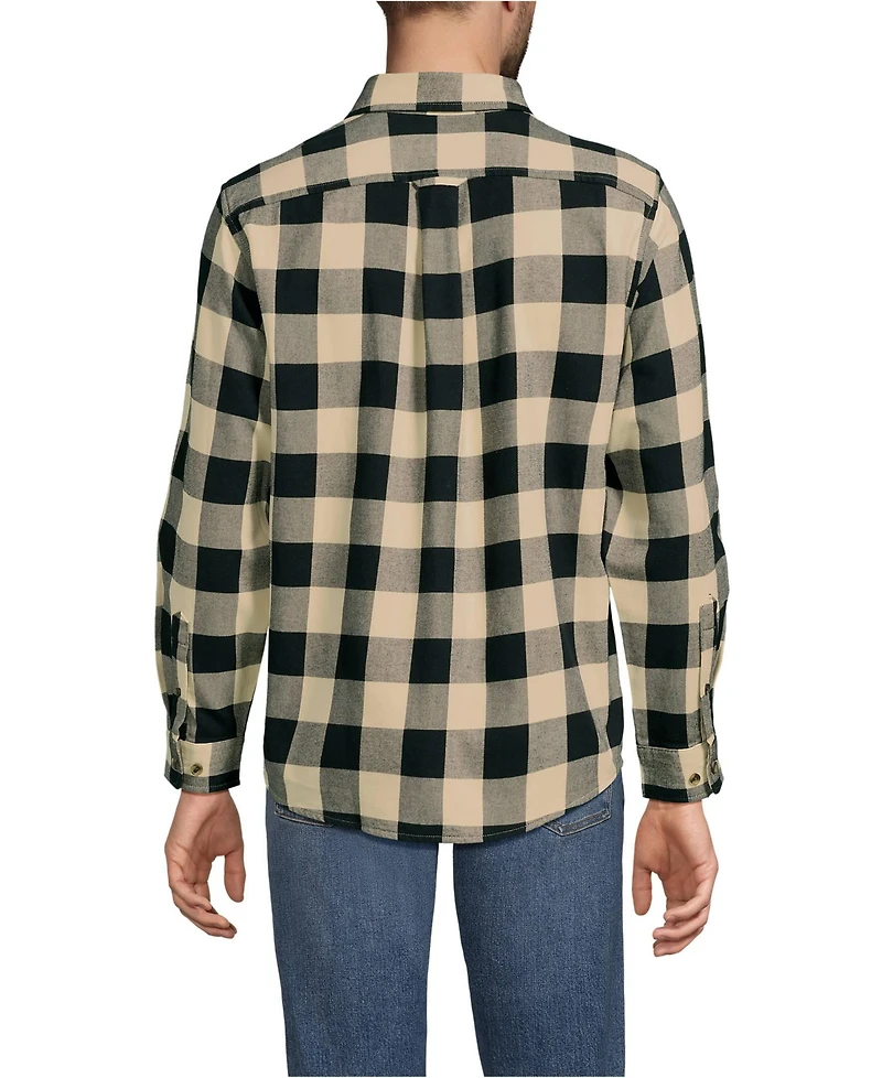 Lands' End Men's Long Sleeve Flagship Flannel Shirt