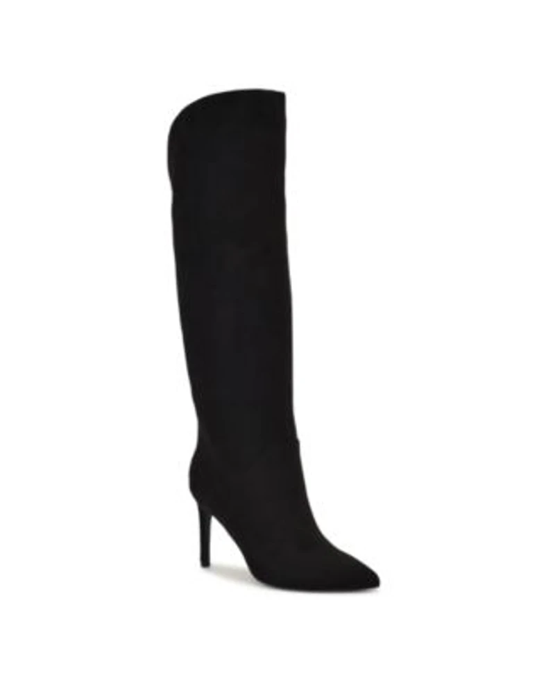 Nine West Womens Razla Tall Stiletto Dress Boots Regular Wide Calf