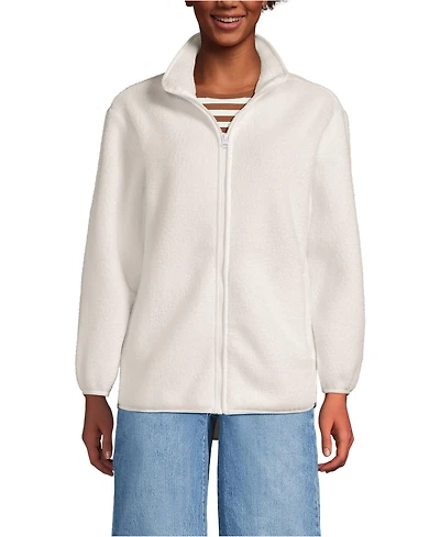 Lands' End Women's Cozy High Pile Full Zip Fleece Jacket