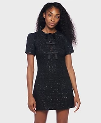 Alex & Sophia Women's Short Sleeve Crew Neck Dress