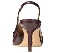 Lauren Ralph Women's Khloe Leather Slingback Loafer Pump