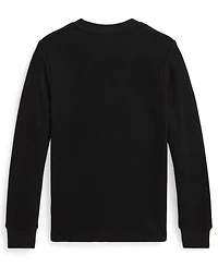 Polo Ralph Lauren Toddler and Little Boys Waffle-Knit Cotton Long-Sleeve Tee