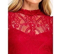 Row A Women's Long-Sleeves 3 Tier Dress