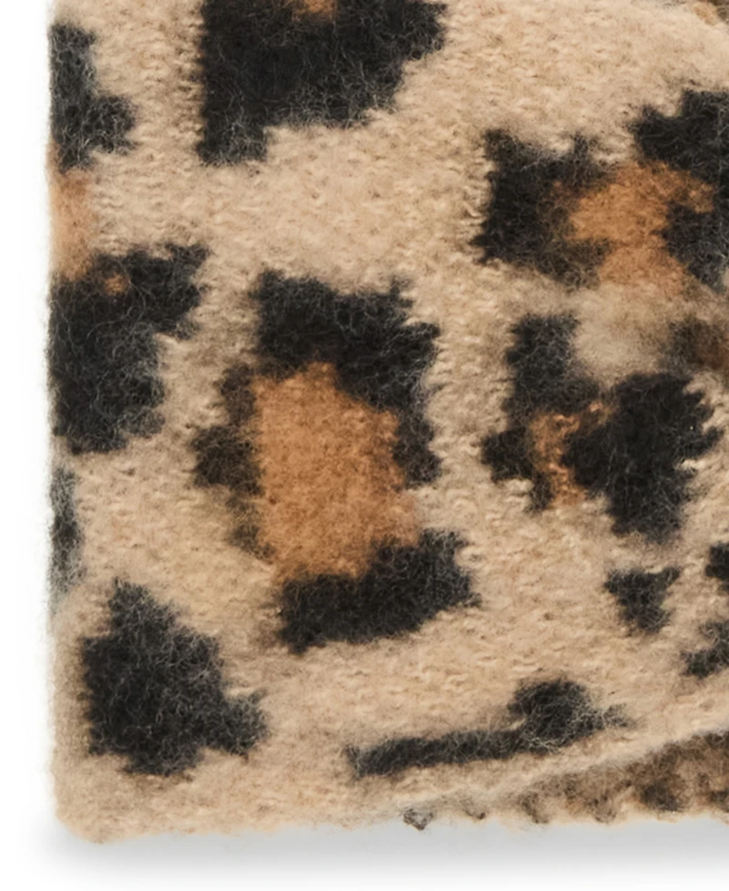 Steve Madden Women's Knit Leopard Ear Warmer
