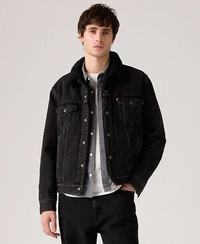 Levi's Men's Regular Fit Sherpa Denim Trucker Jacket