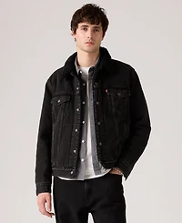 Levi's Men's Regular Fit Sherpa Denim Trucker Jacket