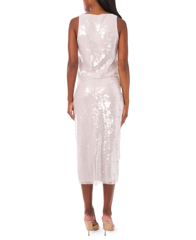 1.state Women's Sleeveless Embellished Sequin Top
