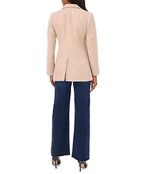 1.state Women's Herringbone Long Sleeve Blazer