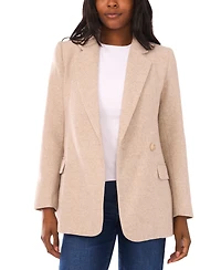 1.state Women's Herringbone Long Sleeve Blazer