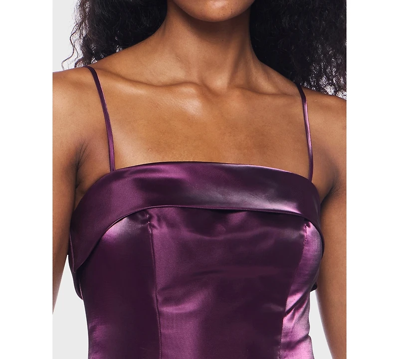 Alex & Sophia Juniors' Square Neck Short Dress