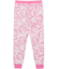 Hello Kitty Girls 7-14 Debossed Plush Jogger Pants