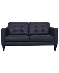 Pezley Leather Loveseat, Created for Macy's