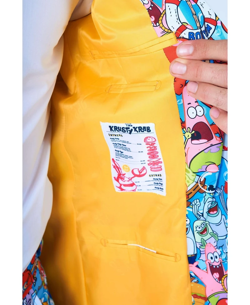 OppoSuits Men's Suit - Official SpongeBob Nickelodeon Clothing Multicolor
