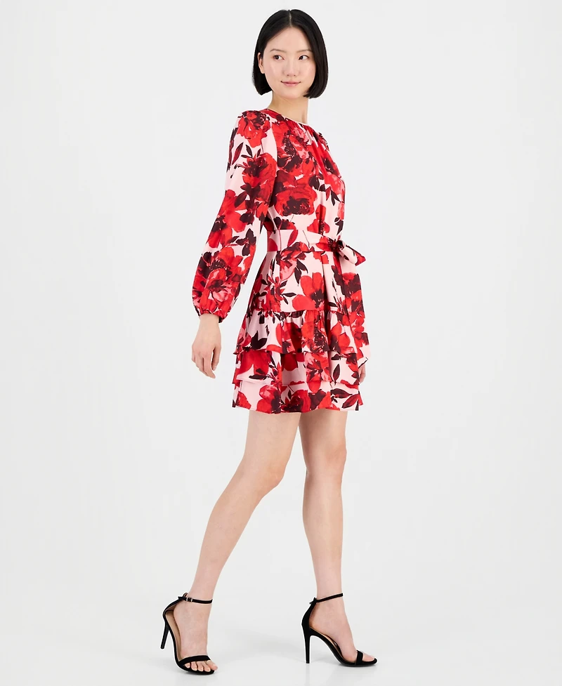 Anne Klein Women's Belted Tiered Dress