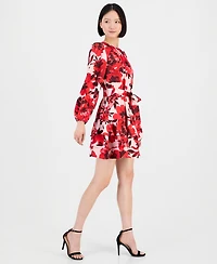 Anne Klein Women's Belted Tiered Dress