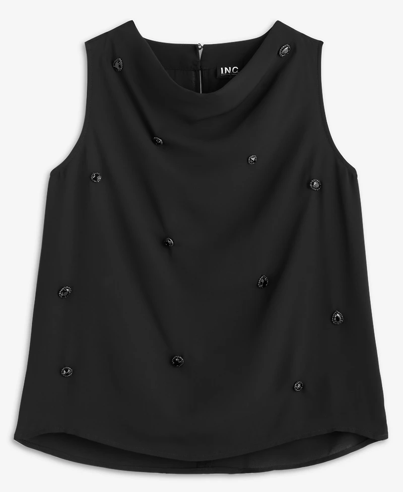 I.n.c. International Concepts Women's Embellished Halter Top, Macy's Exclusive
