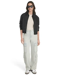 Levi's Women's Laydown Collar Bomber Denim Jacket