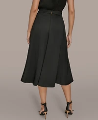 Donna Karan New York Women's A-Line Sequin Floral Skirt