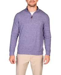 Tailorbyrd Men's Brushed Melange Super Soft Quarter Zip