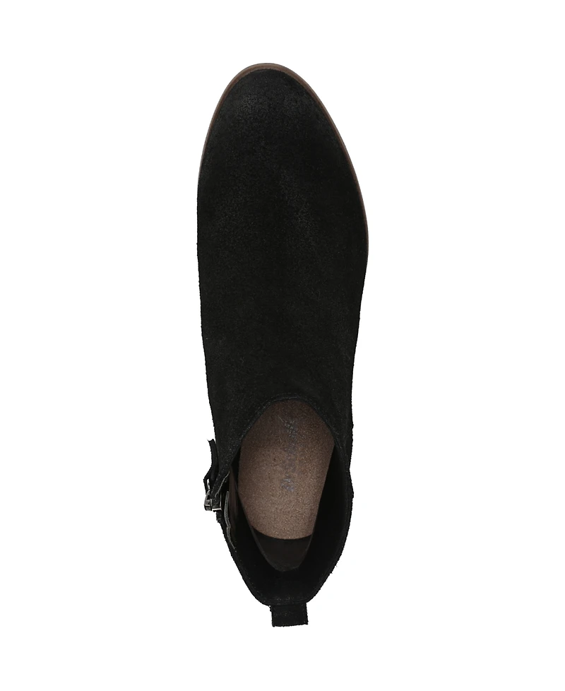 Dr. Scholl's Women's Anya Stacked Block Heel Zip Short Boots
