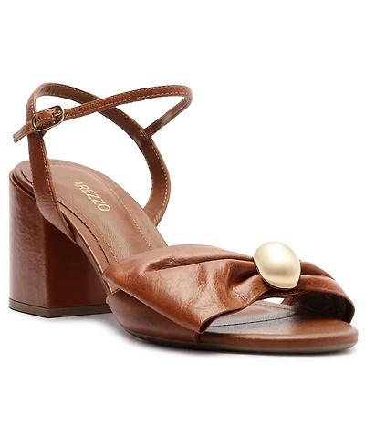 Arezzo Women's Rayna Mid Block Heel Sandals