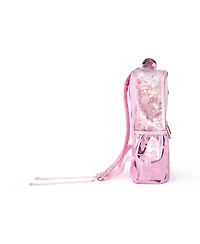 Packed Party Confetti-Filled Metallic Pink Backpack