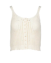 Bishop + Young Women's Keena Open Crochet Sweater Tank