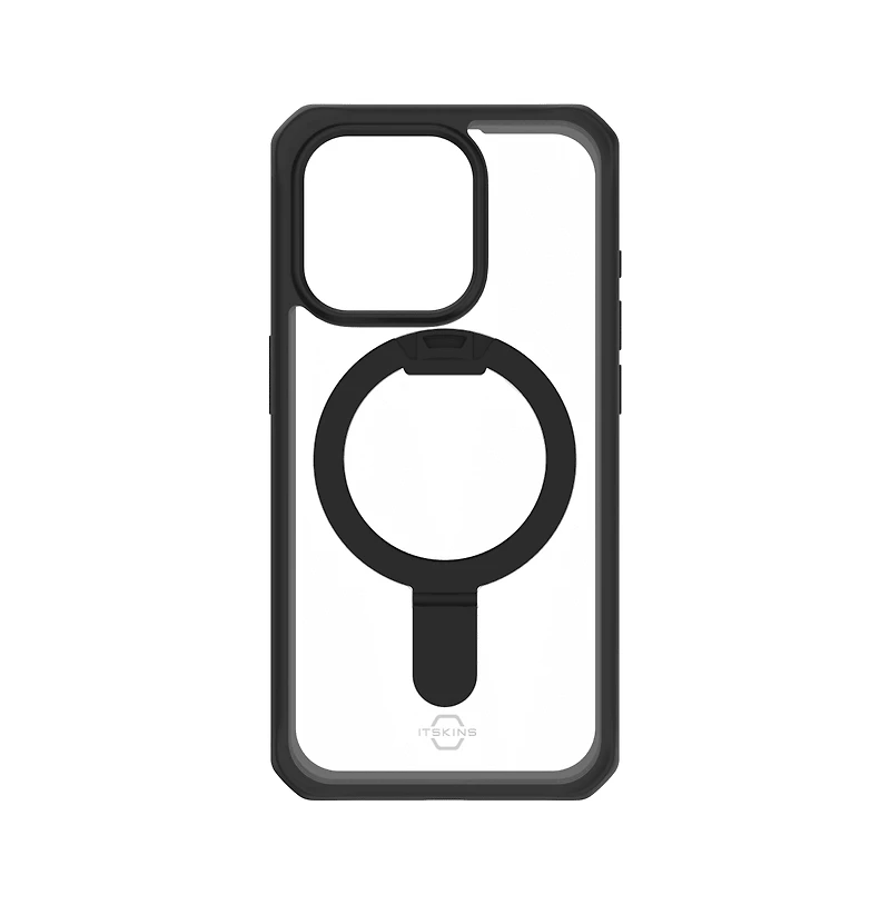 ITSkins Hybrid_R MagSafe Case with Stand for Apple iPhone 15 Pro Max