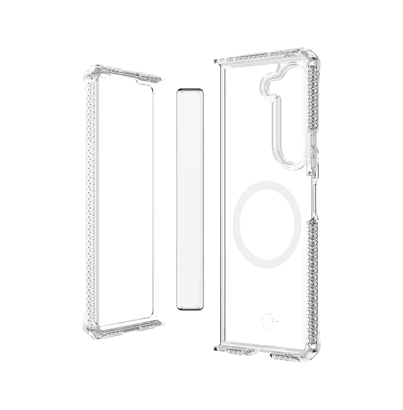 ITSkins Hybrid_R Clear Hinge MagSafe Case for Samsung Galaxy Z Fold5