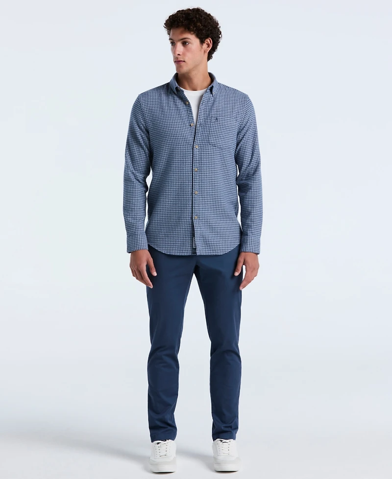 Original Penguin Men's Denim Slim Fit Long Sleeves Shirt