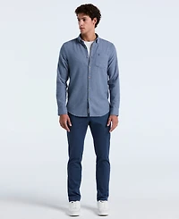 Original Penguin Men's Denim Slim Fit Long Sleeves Shirt