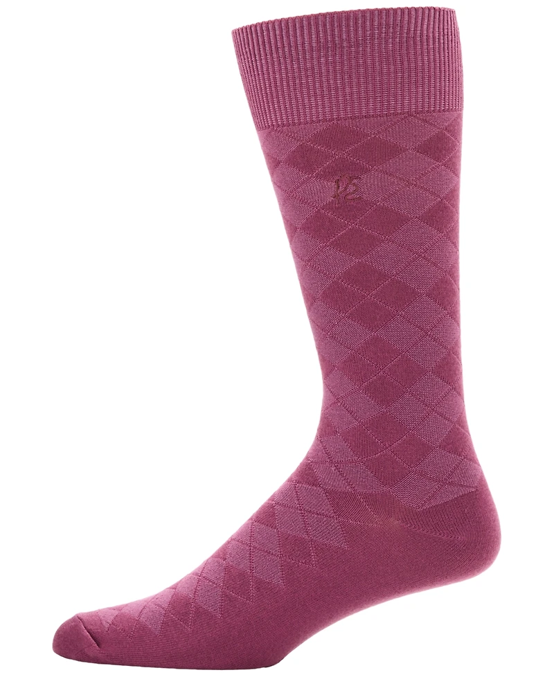 Perry Ellis Portfolio Men's Diamond Stitch Socks - 1 pk.