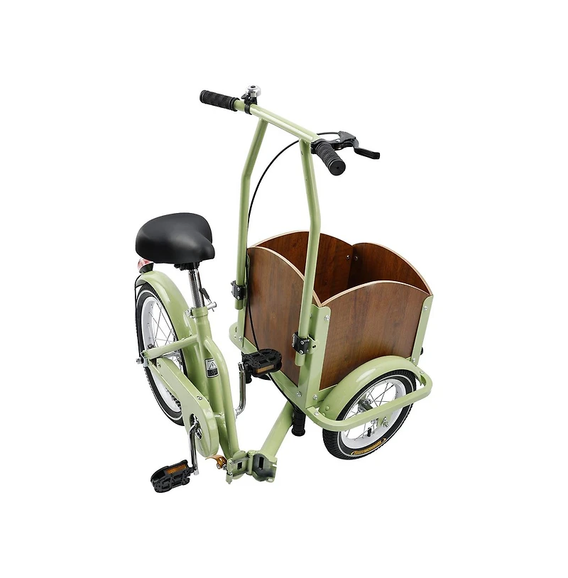 Artudatech Children/Lady Folding Pet Dog Tricycle Cart Reverse Three-wheel Bike