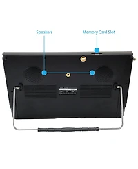 Trexonic Ultra Lightweight Rechargeable Widescreen 12" Led Portable Tv with Built-in Digital Tuner and Detachable Antenna