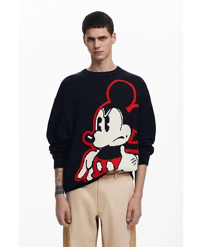 Desigual Men's Mickey Mouse knit sweater