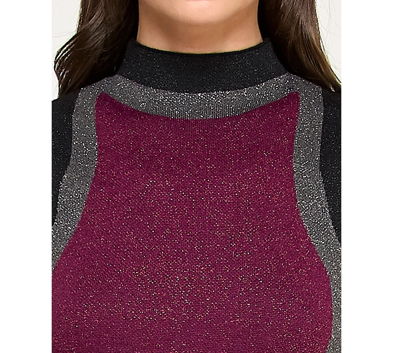 Invitee Juniors' Sleeveless Mock Neck Midi Sweaterdress