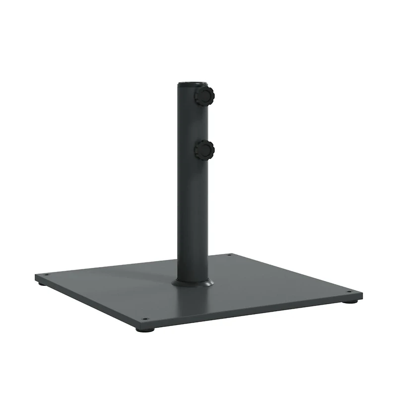 vidaXL Umbrella Base Dark Grey Steel, Iron Medium Heavy Weight Endurance