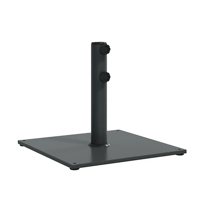 vidaXL Umbrella Base Dark Grey Steel, Iron Medium Heavy Weight Endurance