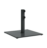 vidaXL Umbrella Base Dark Grey Steel, Iron Medium Heavy Weight Endurance