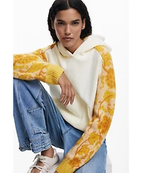 Desigual Women's Jacquard sleeve sweatshirt