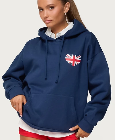 Edikted Women's Love London Oversized Hoodie