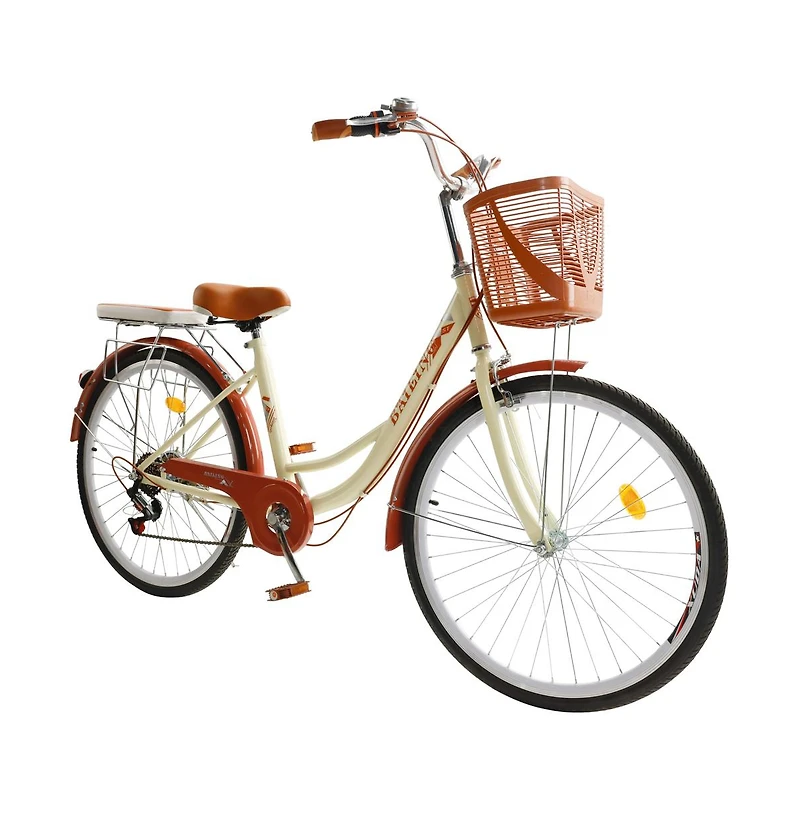 Artudatech 7 speed 26" Spoke Wheel Cruiser Bike Women Bicycle Girl's City