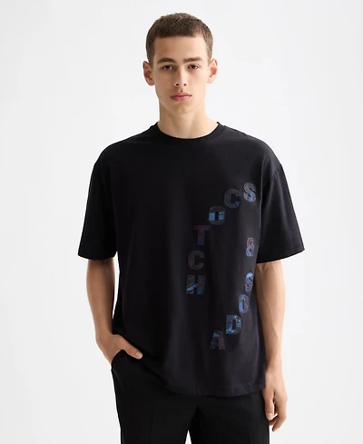 Scotch & Soda Men's Loose Fit Applique T-Shirt