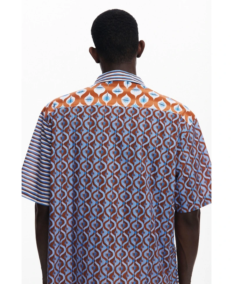 Desigual Men's Short-sleeve shirt with suns