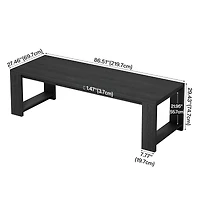 Tribesigns 86.61-Inch Dining Table for 6-8