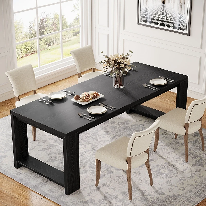 Tribesigns 86.61-Inch Dining Table for 6-8