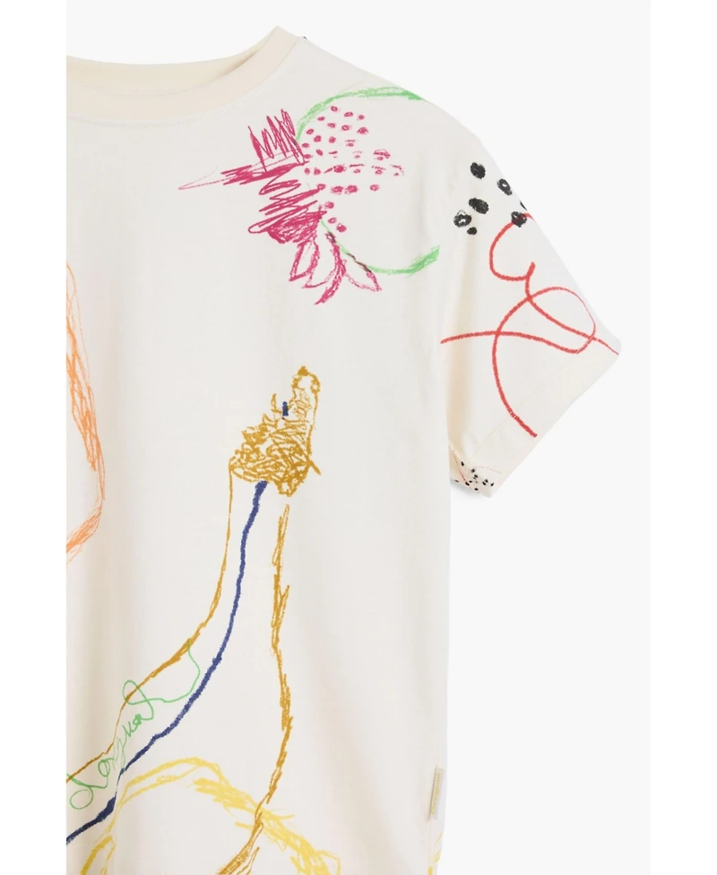 Desigual Boys's Short sleeve brushstroke T-shirt