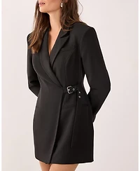 Nasty Gal Women's Shoulder Pad Blazer Dress
