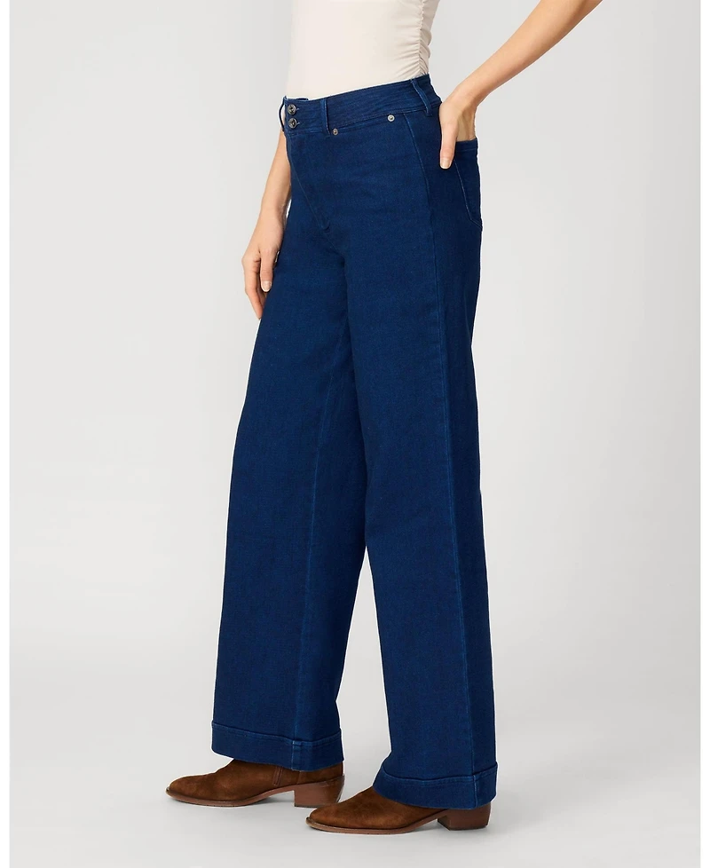 Cable & Gauge Women's Mid Rise Straight Leg Everyday Jean