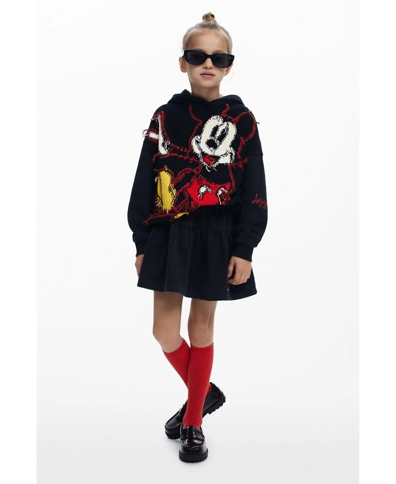 Desigual Girls's Mickey Thread Sweatshirt